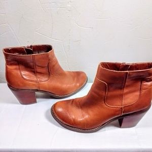 Tan Seychelles Stacked Heel Ankle Boots